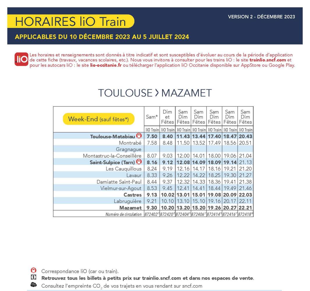 Fiche horaire TER 2024 (jusqu'au05/07/2024)